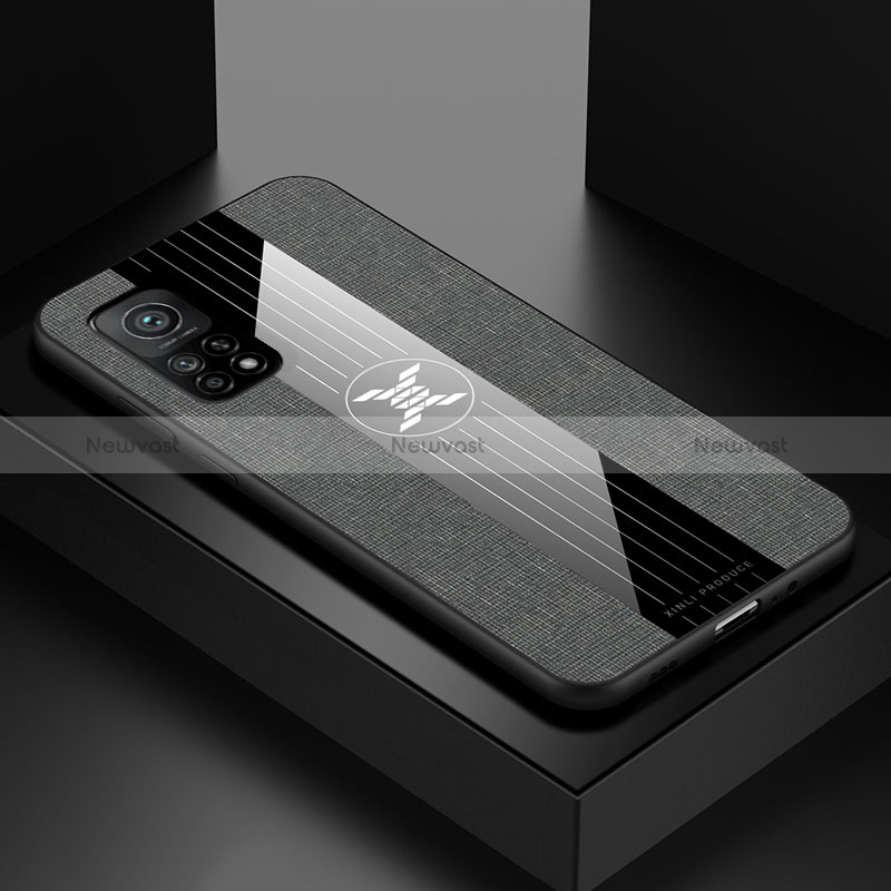 Ultra-thin Silicone Gel Soft Case Cover X01L for Xiaomi Mi 10T 5G Gray