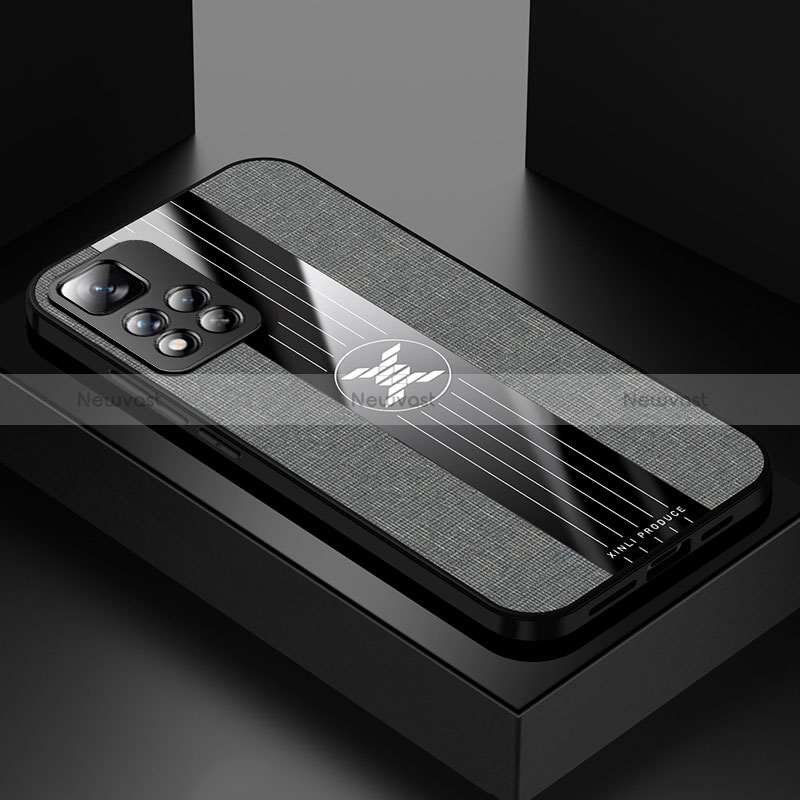 Ultra-thin Silicone Gel Soft Case Cover X01L for Xiaomi Mi 11i 5G (2022) Gray
