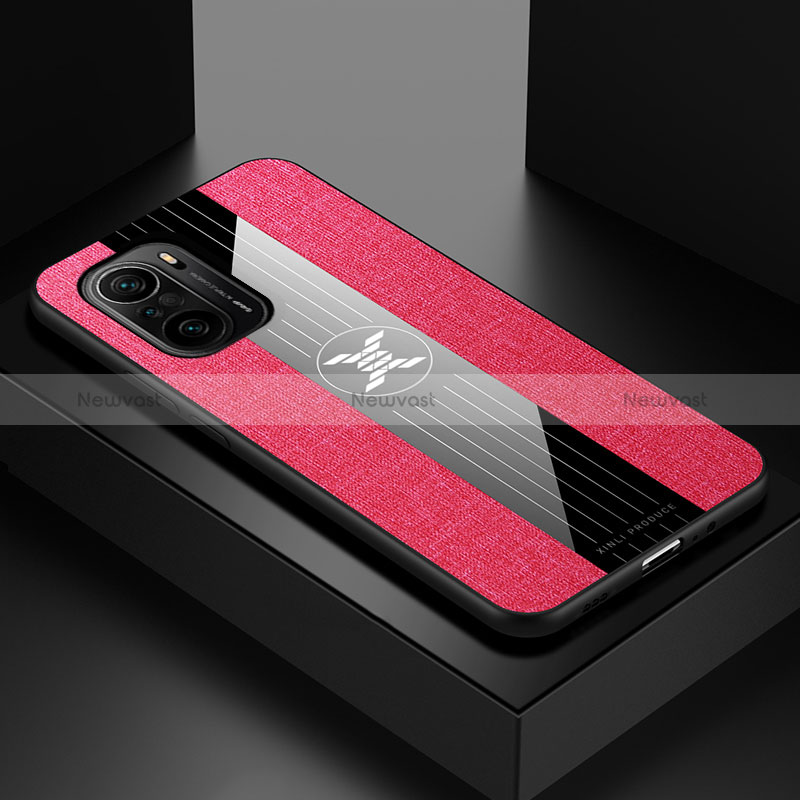 Ultra-thin Silicone Gel Soft Case Cover X01L for Xiaomi Mi 11i 5G Red