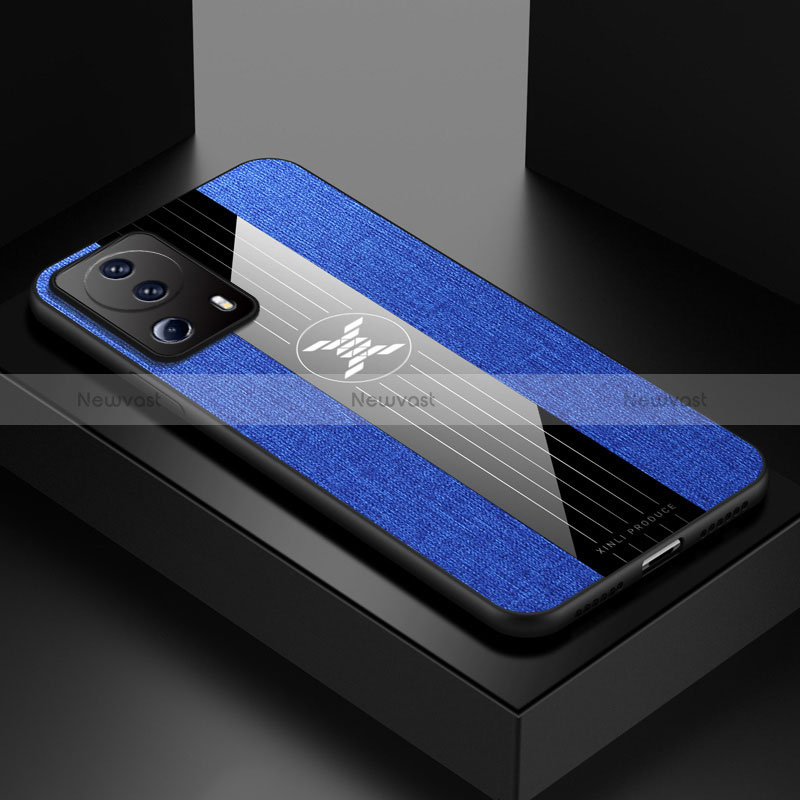 Ultra-thin Silicone Gel Soft Case Cover X01L for Xiaomi Mi 13 Lite 5G Blue