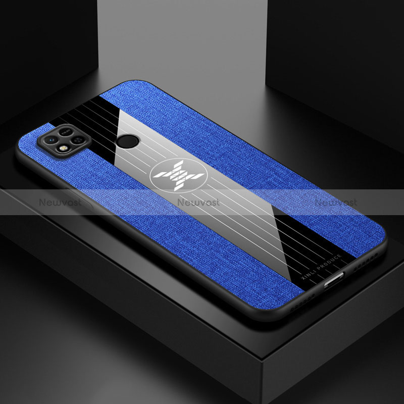 Ultra-thin Silicone Gel Soft Case Cover X01L for Xiaomi POCO C3 Blue