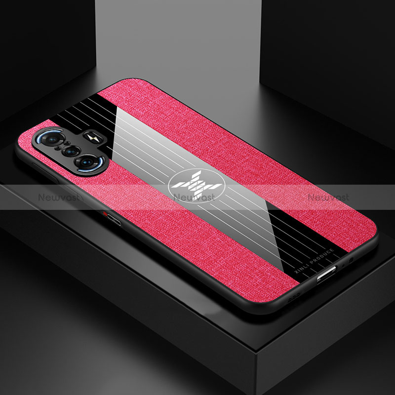 Ultra-thin Silicone Gel Soft Case Cover X01L for Xiaomi Poco F3 GT 5G Red