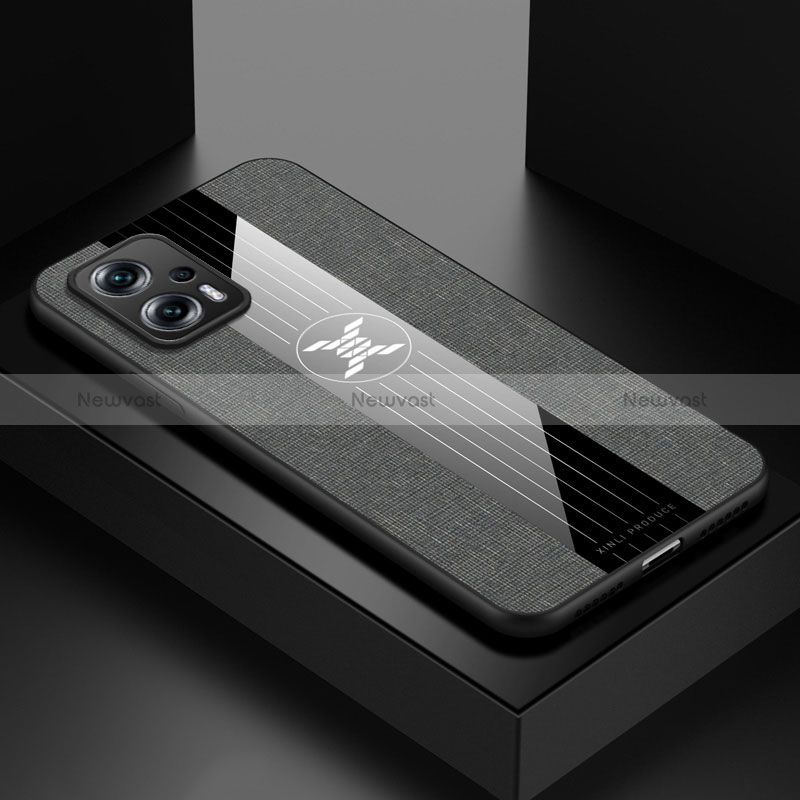 Ultra-thin Silicone Gel Soft Case Cover X01L for Xiaomi Poco X4 GT 5G Gray