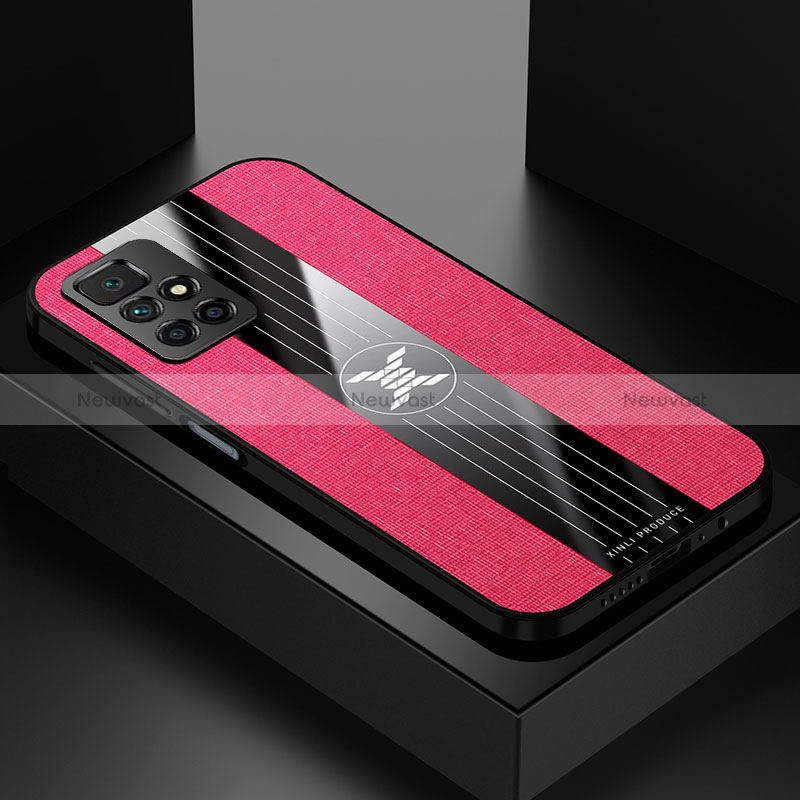 Ultra-thin Silicone Gel Soft Case Cover X01L for Xiaomi Redmi 10 (2022) Red