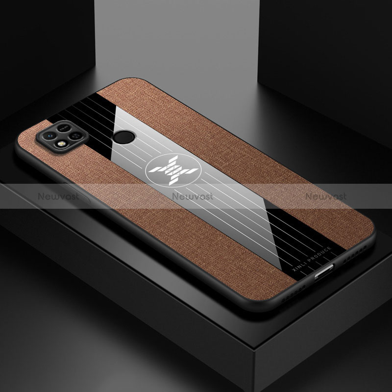 Ultra-thin Silicone Gel Soft Case Cover X01L for Xiaomi Redmi 9 Activ Brown