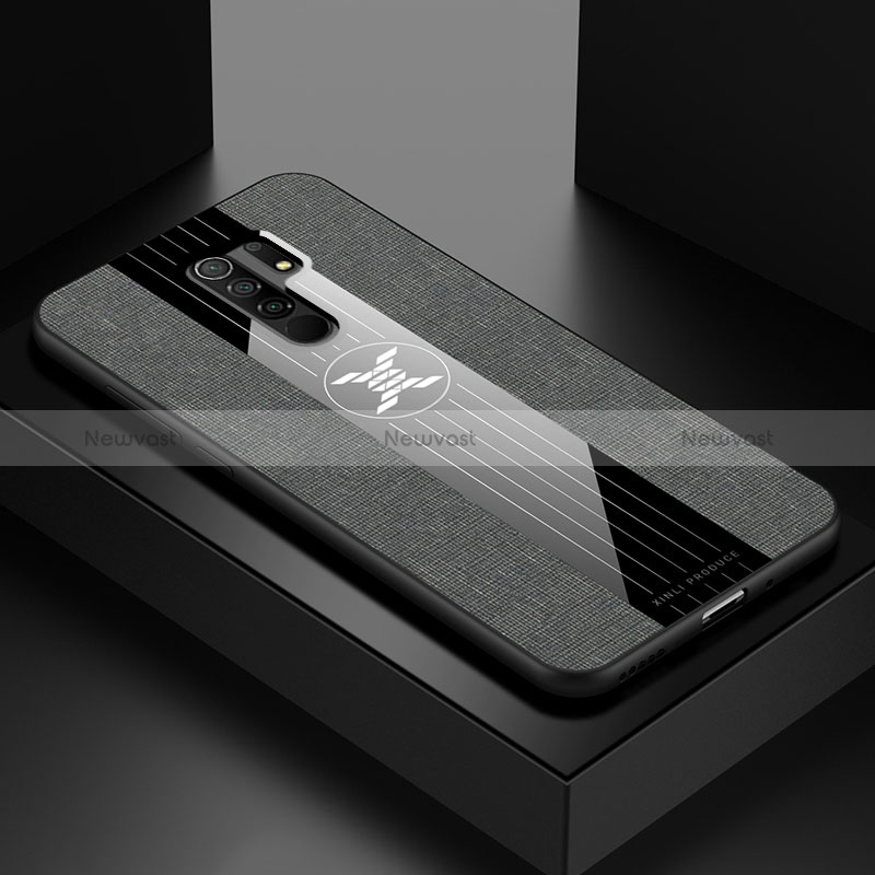 Ultra-thin Silicone Gel Soft Case Cover X01L for Xiaomi Redmi 9 Gray