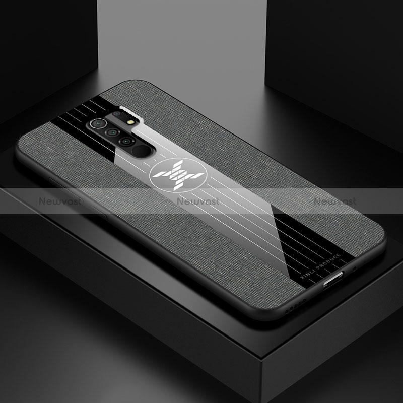 Ultra-thin Silicone Gel Soft Case Cover X01L for Xiaomi Redmi 9 Prime India Gray