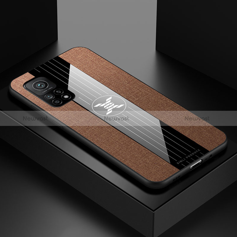 Ultra-thin Silicone Gel Soft Case Cover X01L for Xiaomi Redmi K30S 5G Brown