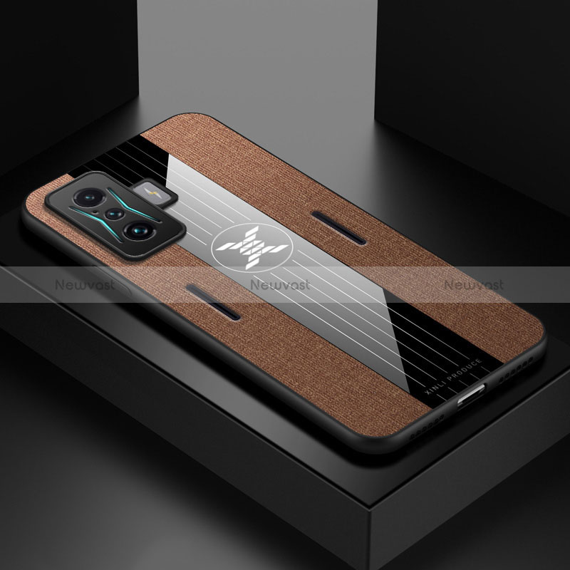 Ultra-thin Silicone Gel Soft Case Cover X01L for Xiaomi Redmi K50 Gaming 5G Brown