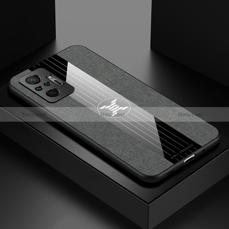Ultra-thin Silicone Gel Soft Case Cover X01L for Xiaomi Redmi Note 10 Pro Max Gray