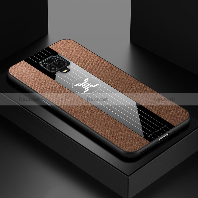 Ultra-thin Silicone Gel Soft Case Cover X01L for Xiaomi Redmi Note 9 Pro Max Brown