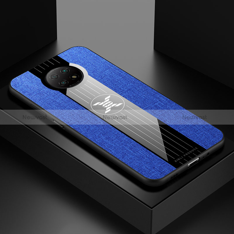 Ultra-thin Silicone Gel Soft Case Cover X01L for Xiaomi Redmi Note 9T 5G Blue