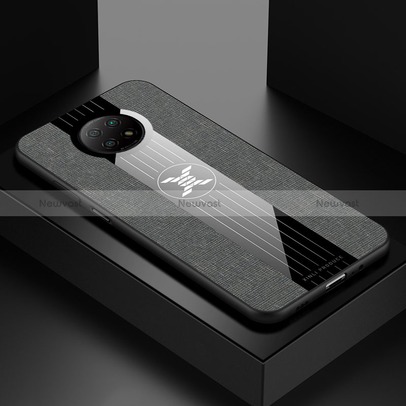 Ultra-thin Silicone Gel Soft Case Cover X01L for Xiaomi Redmi Note 9T 5G Gray