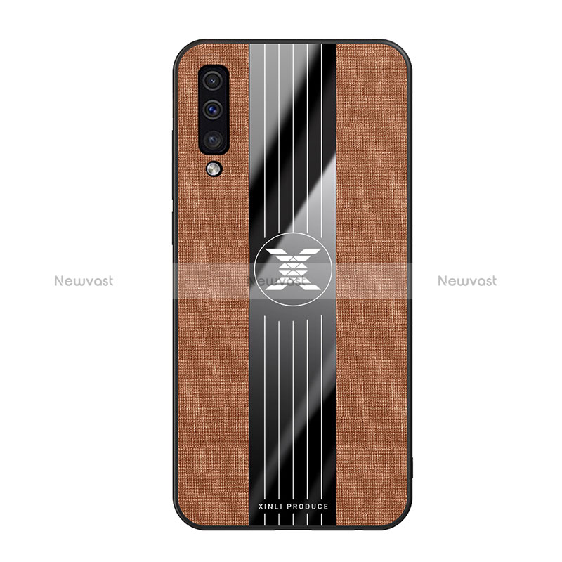 Ultra-thin Silicone Gel Soft Case Cover X02L for Samsung Galaxy A30S Brown