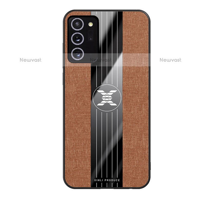 Ultra-thin Silicone Gel Soft Case Cover X02L for Samsung Galaxy Note 20 5G Brown