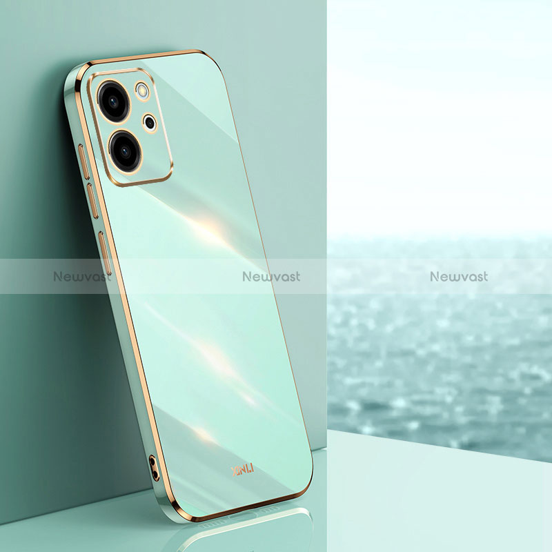 Ultra-thin Silicone Gel Soft Case Cover XL1 for Huawei Honor 80 SE 5G Green