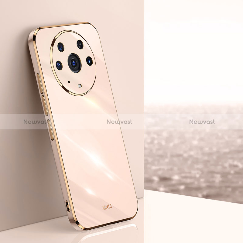 Ultra-thin Silicone Gel Soft Case Cover XL1 for Huawei Honor Magic3 Pro 5G Rose Gold