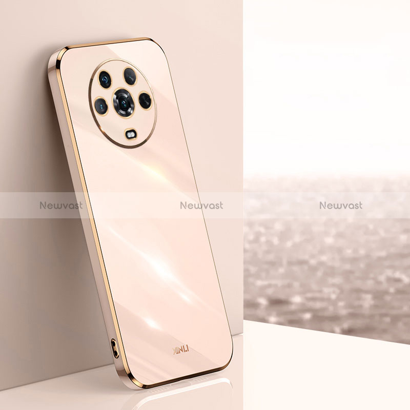 Ultra-thin Silicone Gel Soft Case Cover XL1 for Huawei Honor Magic4 5G Rose Gold