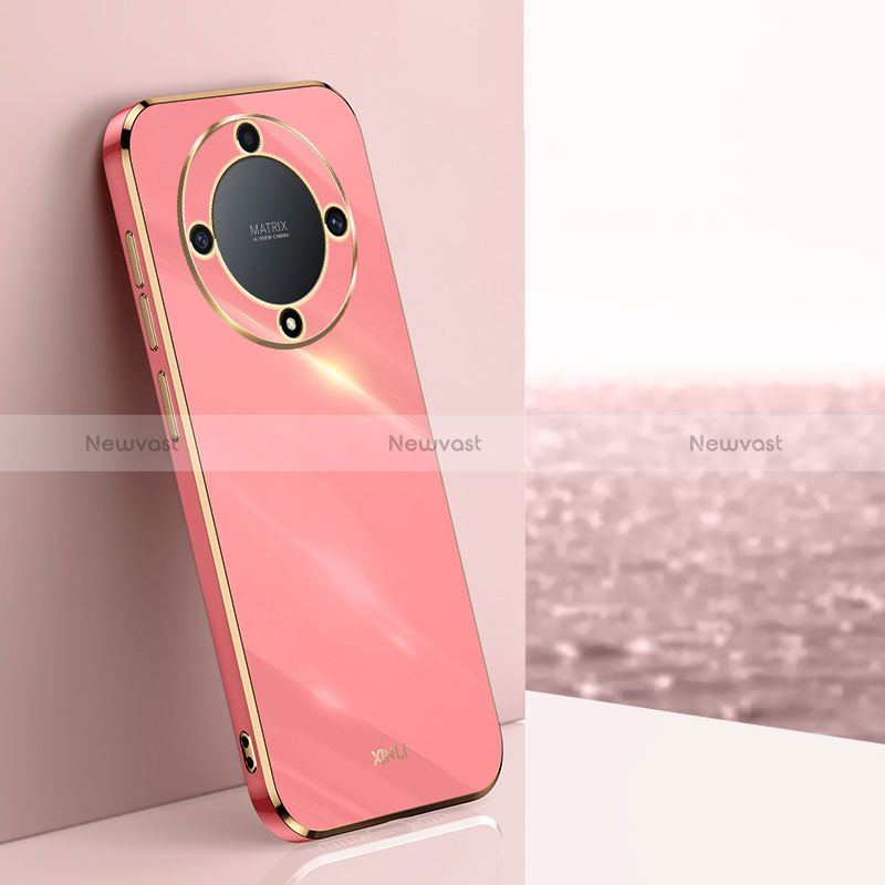 Ultra-thin Silicone Gel Soft Case Cover XL1 for Huawei Honor X9a 5G Hot Pink