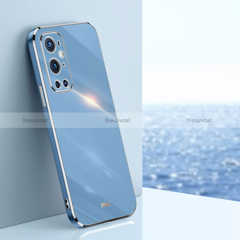 Ultra-thin Silicone Gel Soft Case Cover XL1 for OnePlus 9 Pro 5G Blue