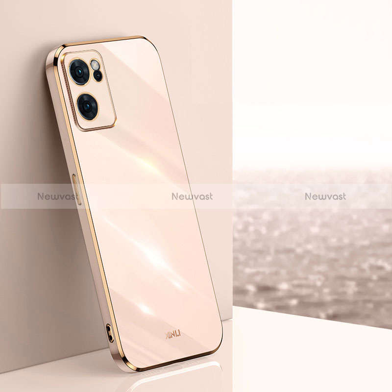 Ultra-thin Silicone Gel Soft Case Cover XL1 for OnePlus Nord CE 2 5G Gold