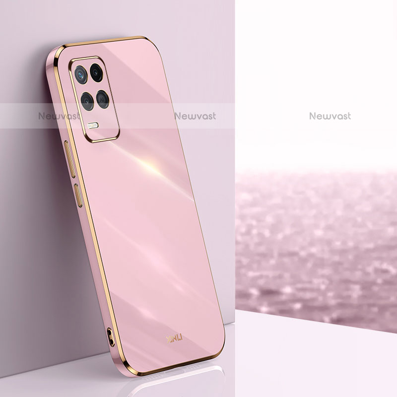 Ultra-thin Silicone Gel Soft Case Cover XL1 for Oppo A54 4G Pink