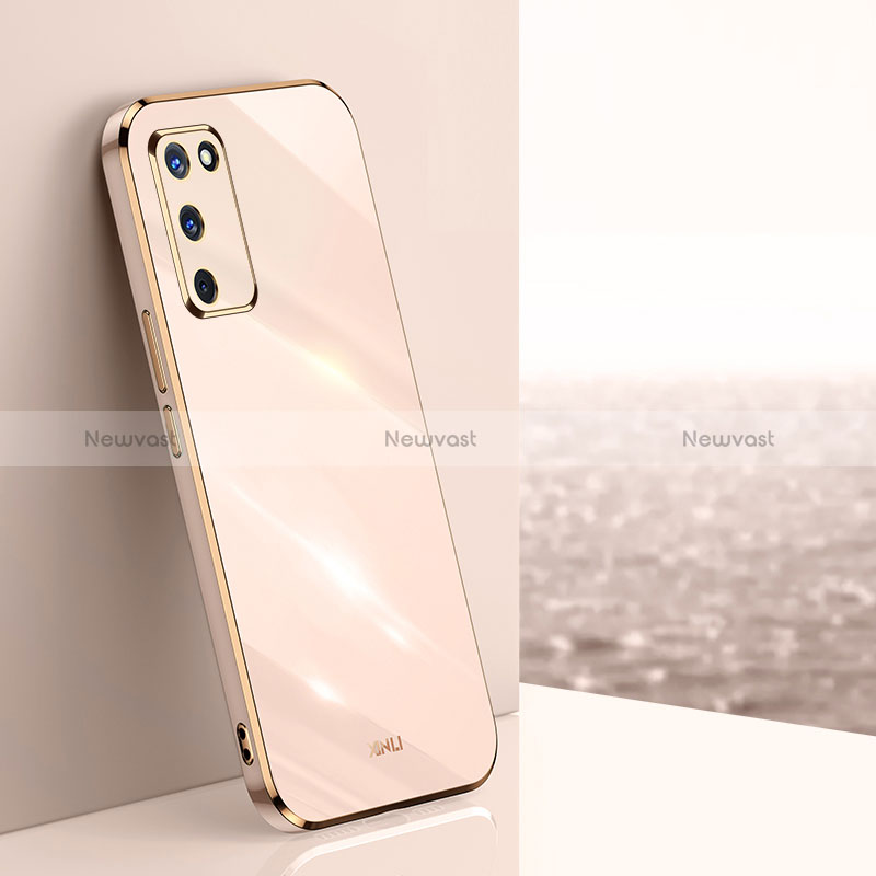 Ultra-thin Silicone Gel Soft Case Cover XL1 for Oppo A56 5G Gold