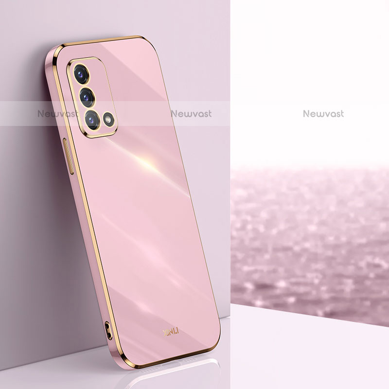 Ultra-thin Silicone Gel Soft Case Cover XL1 for Oppo A74 4G Pink