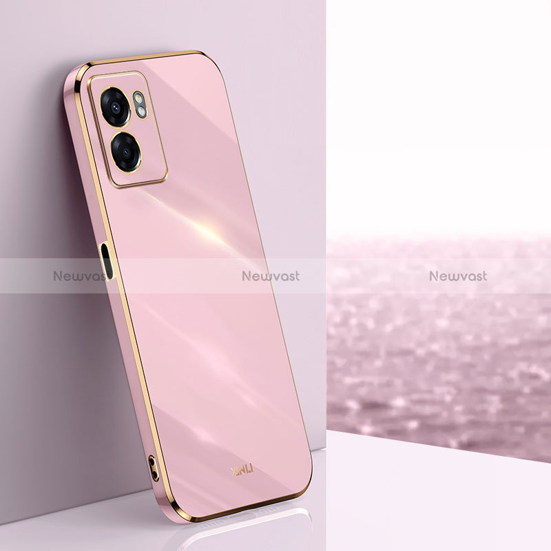 Ultra-thin Silicone Gel Soft Case Cover XL1 for Oppo A77s Pink