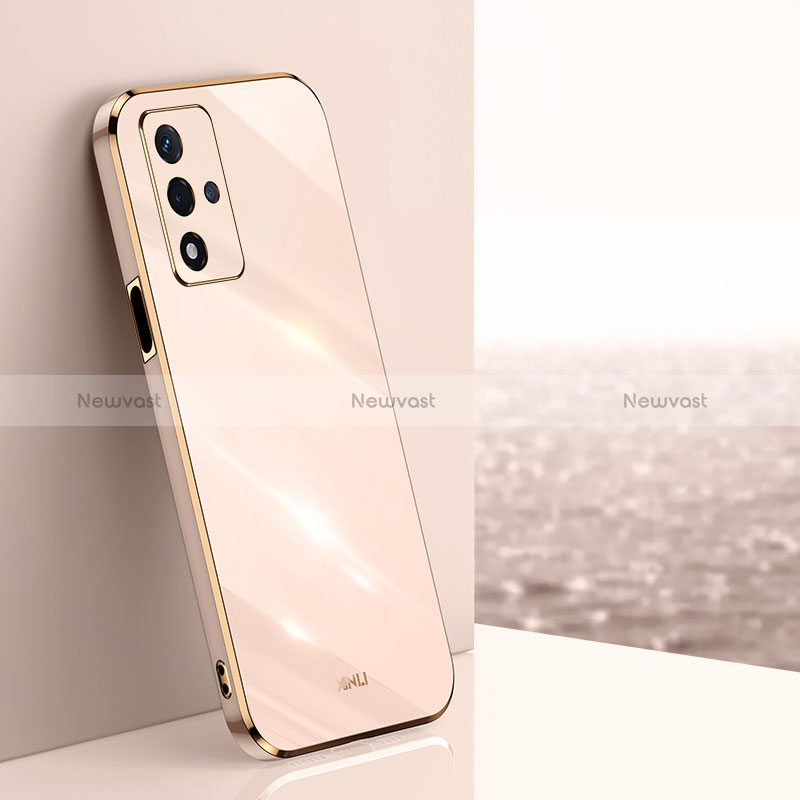 Ultra-thin Silicone Gel Soft Case Cover XL1 for Oppo A93s 5G Gold