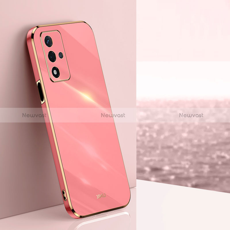 Ultra-thin Silicone Gel Soft Case Cover XL1 for Oppo A93s 5G Hot Pink