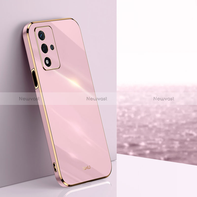 Ultra-thin Silicone Gel Soft Case Cover XL1 for Oppo A93s 5G Pink