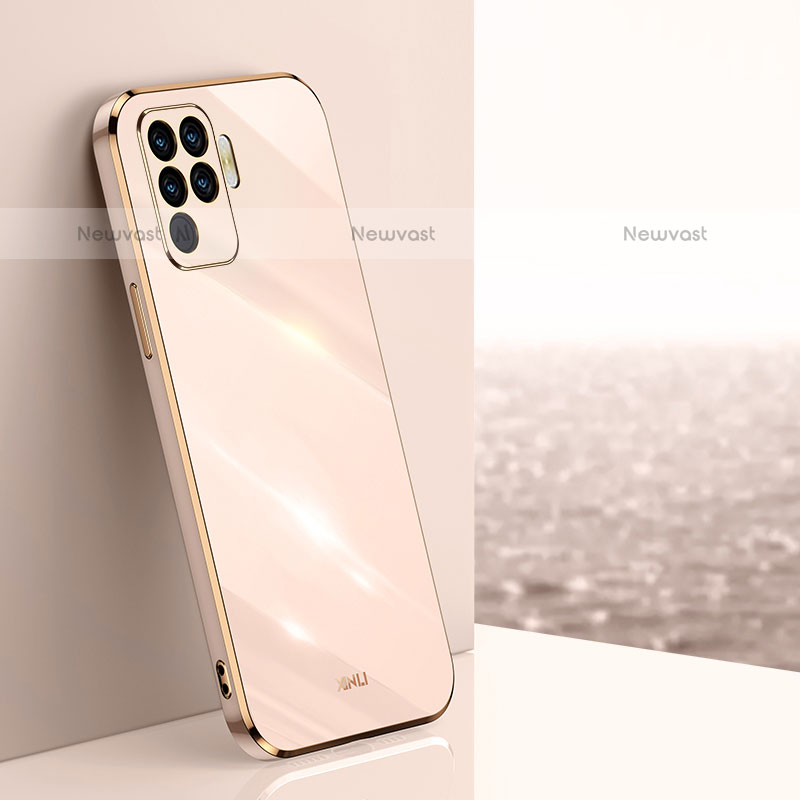 Ultra-thin Silicone Gel Soft Case Cover XL1 for Oppo A94 4G Gold
