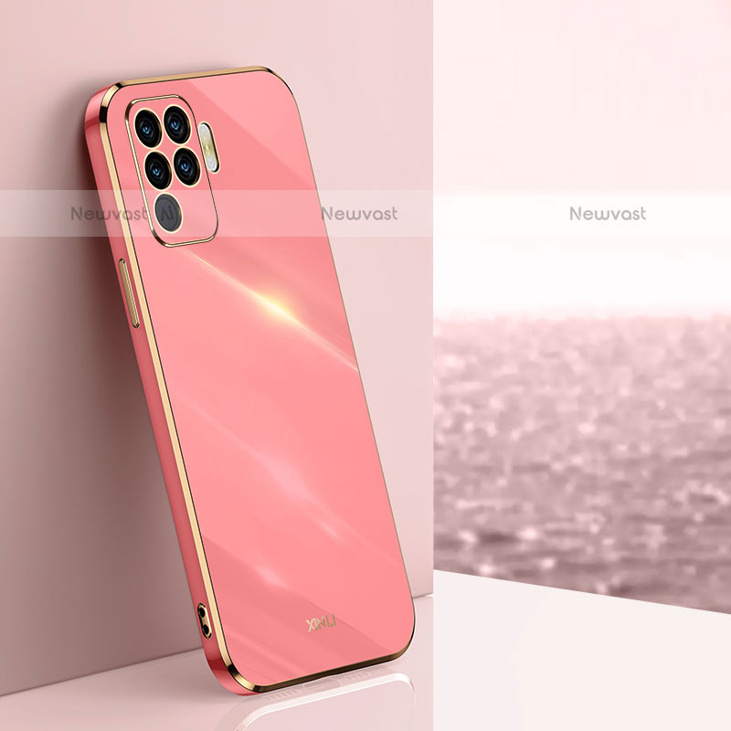 Ultra-thin Silicone Gel Soft Case Cover XL1 for Oppo A94 4G Hot Pink