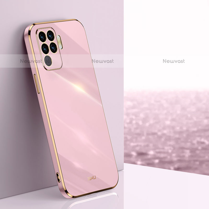 Ultra-thin Silicone Gel Soft Case Cover XL1 for Oppo A94 4G Pink