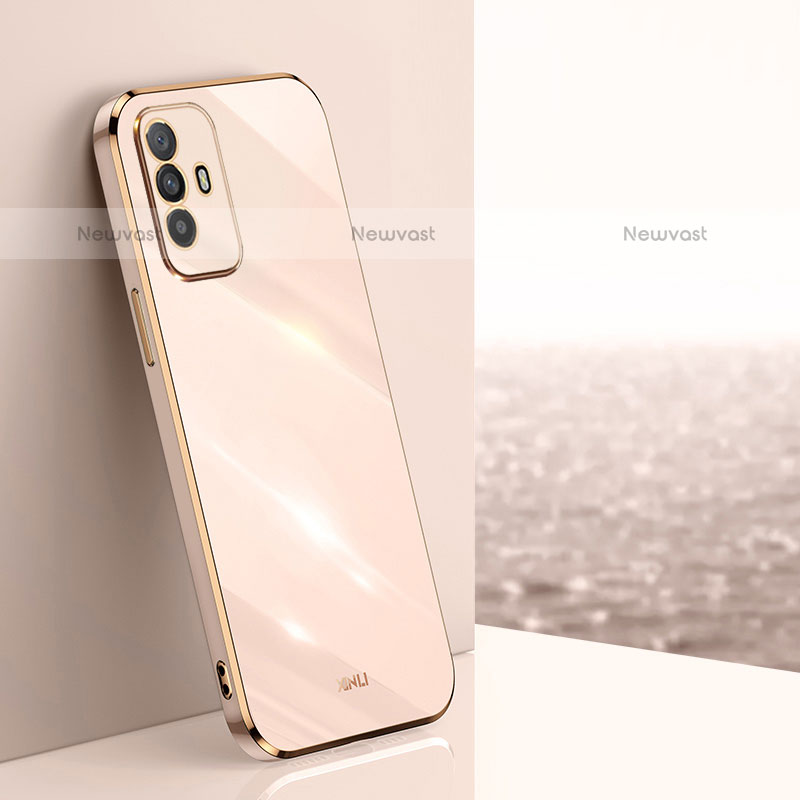 Ultra-thin Silicone Gel Soft Case Cover XL1 for Oppo A95 5G Gold