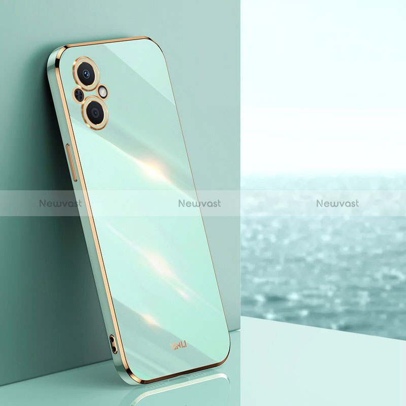 Ultra-thin Silicone Gel Soft Case Cover XL1 for Oppo A96 5G Green