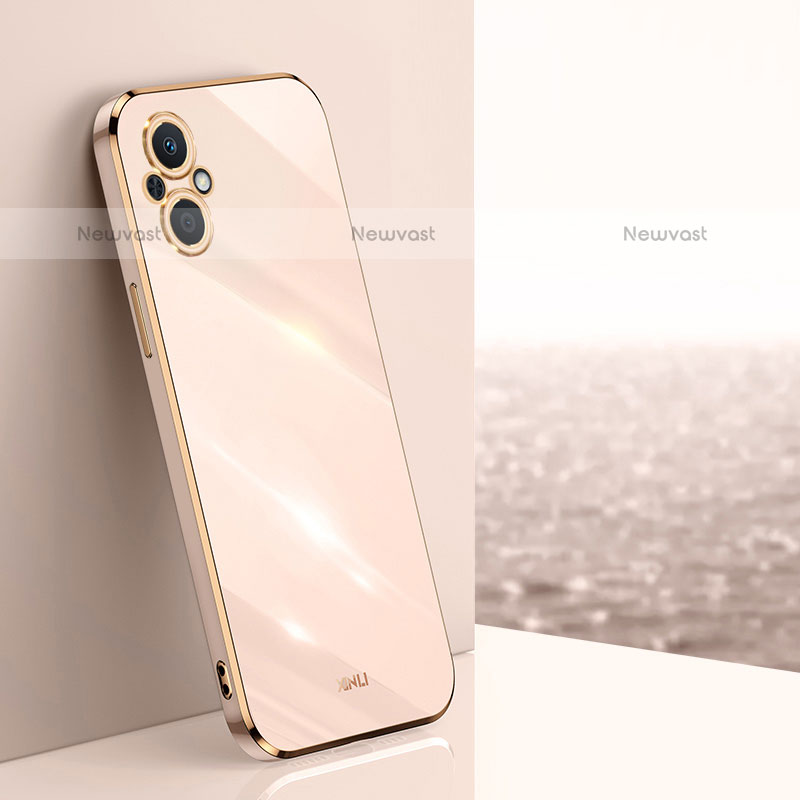 Ultra-thin Silicone Gel Soft Case Cover XL1 for Oppo F21 Pro 5G Gold