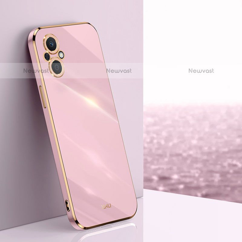 Ultra-thin Silicone Gel Soft Case Cover XL1 for Oppo F21s Pro 5G Pink