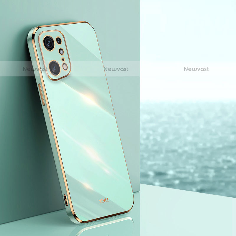 Ultra-thin Silicone Gel Soft Case Cover XL1 for Oppo Find X5 Pro 5G Green