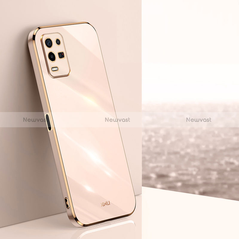 Ultra-thin Silicone Gel Soft Case Cover XL1 for Oppo K9X 5G Gold