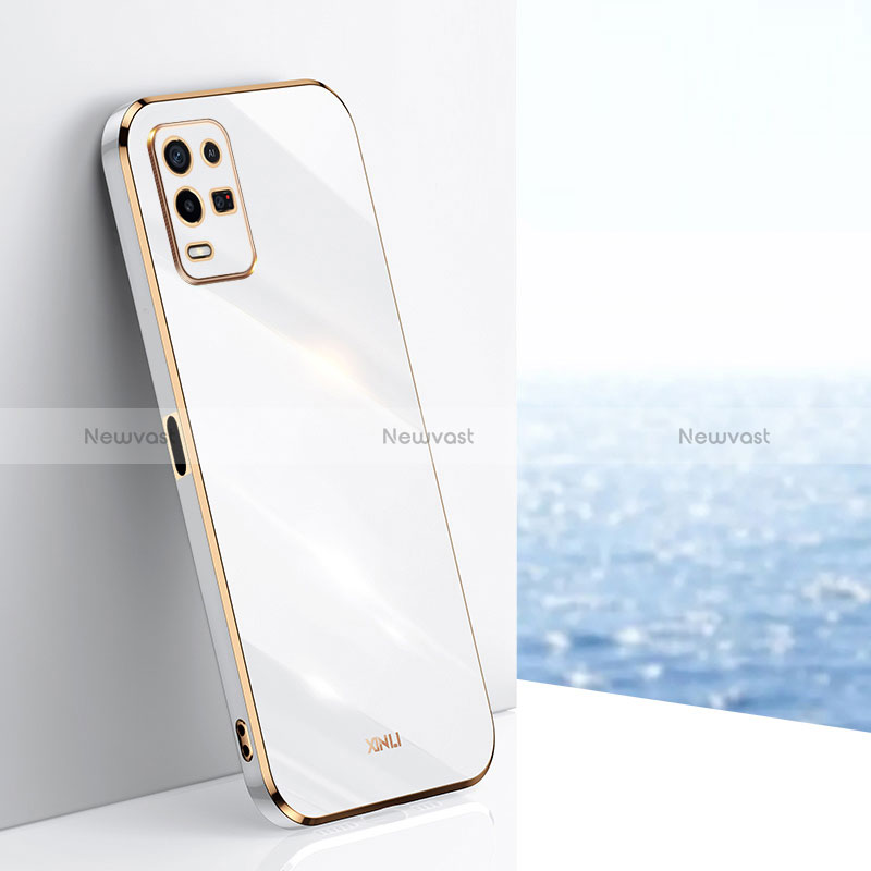 Ultra-thin Silicone Gel Soft Case Cover XL1 for Oppo K9X 5G White
