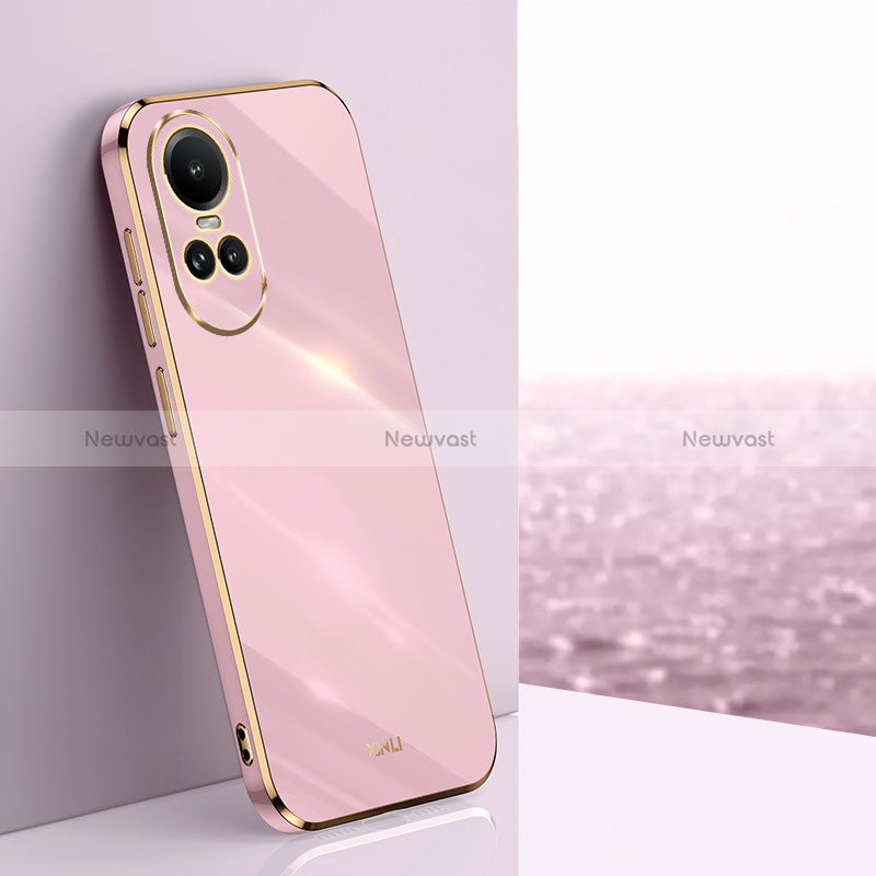 Ultra-thin Silicone Gel Soft Case Cover XL1 for Oppo Reno10 5G Clove Purple