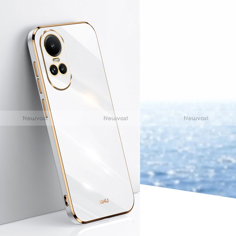 Ultra-thin Silicone Gel Soft Case Cover XL1 for Oppo Reno10 5G White