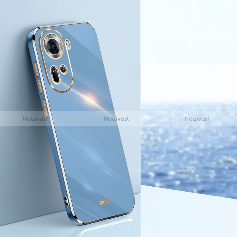 Ultra-thin Silicone Gel Soft Case Cover XL1 for Oppo Reno11 5G Blue