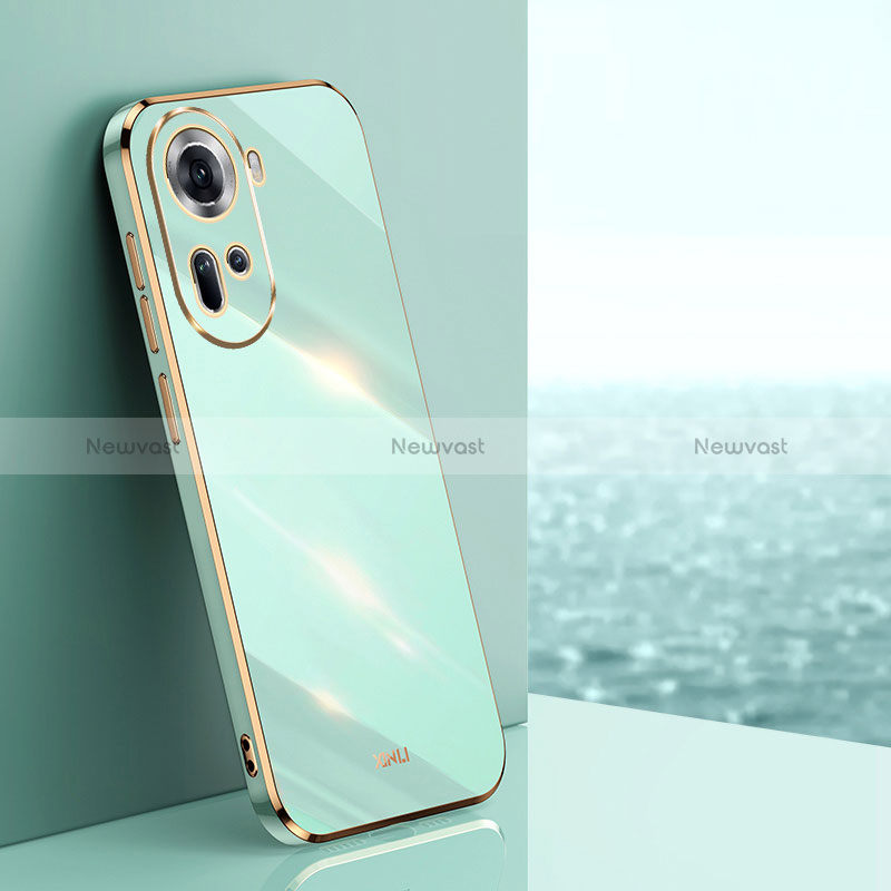Ultra-thin Silicone Gel Soft Case Cover XL1 for Oppo Reno11 5G Green