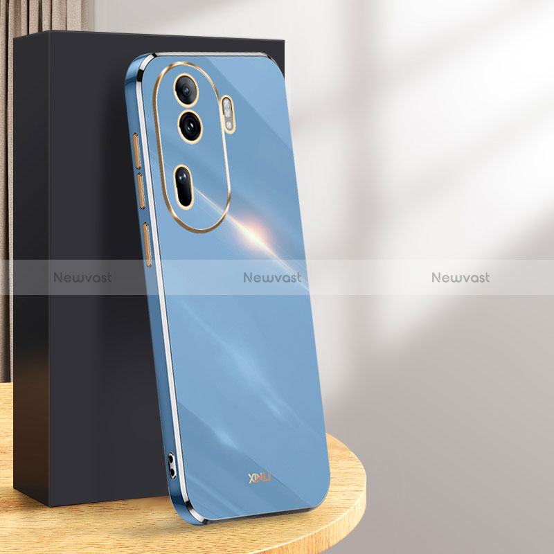 Ultra-thin Silicone Gel Soft Case Cover XL1 for Oppo Reno11 Pro 5G Blue
