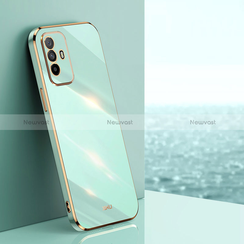 Ultra-thin Silicone Gel Soft Case Cover XL1 for Oppo Reno5 Z 5G Green