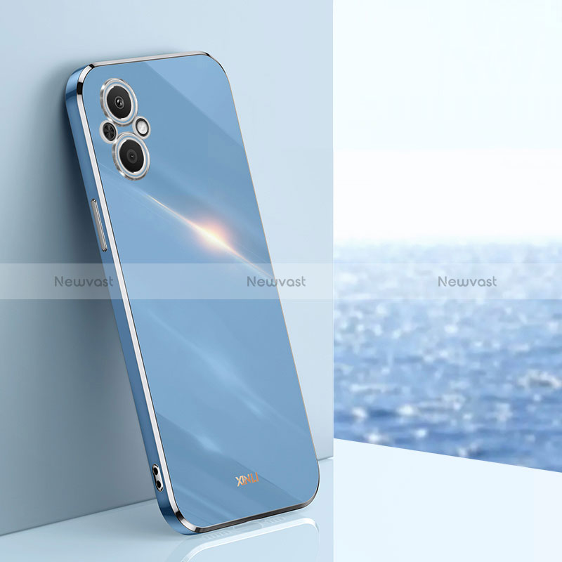 Ultra-thin Silicone Gel Soft Case Cover XL1 for Oppo Reno7 Z 5G Blue