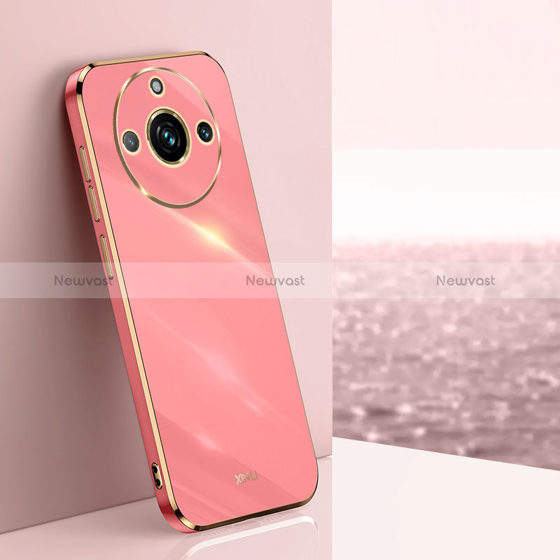 Ultra-thin Silicone Gel Soft Case Cover XL1 for Realme 11 Pro 5G Hot Pink